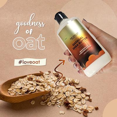 The Love Co. Oatmeal & Shea Body Lotion - Daily Skin Moisture for Men and Women - Intense Hydration for Dry Skin 250 ml - Creams/Oils/Lotions