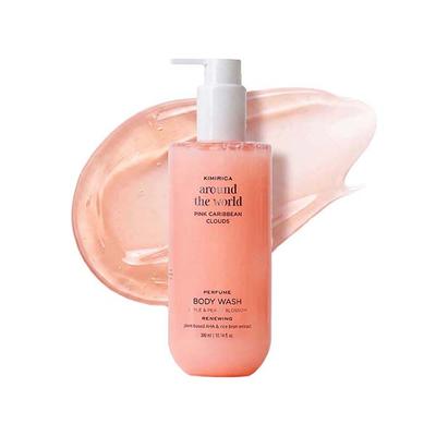 Kimirica Pink Caribbean Refreshing Shower Gel with Nourishing Olive Oil, All Skin Type 300ml - Shower Gels & Body Wash