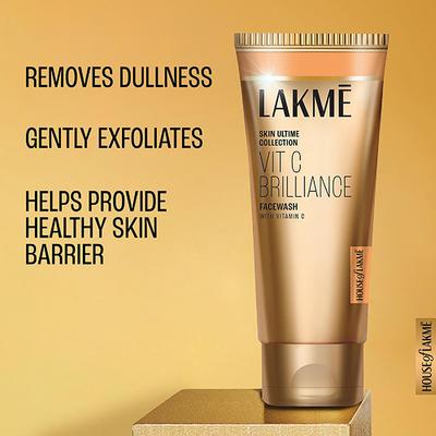 Lakme Vitamin C Brilliance Facewash with Vitamin C 100 gm - Highlighters & Illuminators