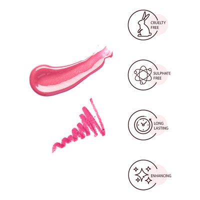 Star Struck by Sunny Leone Berry Glimmer Lip Kit Lip Gloss and Lip Liner 2's - Lip Glosses