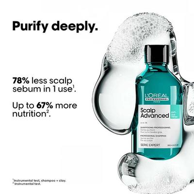 L'Oreal Professionnel Scalp Advanced Anti-Oiliness Dermo-Purifier Shampoo 300 ml - Shampoos