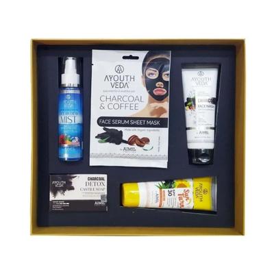 Ayouthveda Charcoal Detox Skin Care Gift Set (Pack of 6) 1's - Face Washes