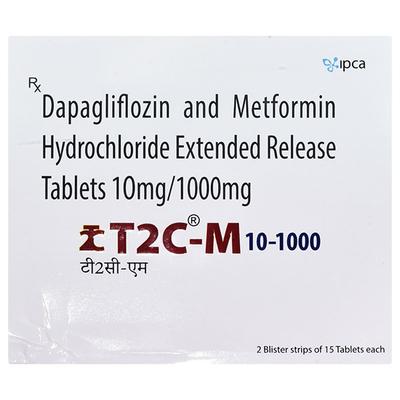 T2C M 10/1000 Tablet 15's - Diabetes-Ant