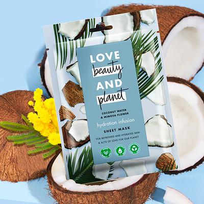 Love Beauty And Planet Coconut Water & Mimosa Flower Sheet Mask 25 ml - Sheet Masks