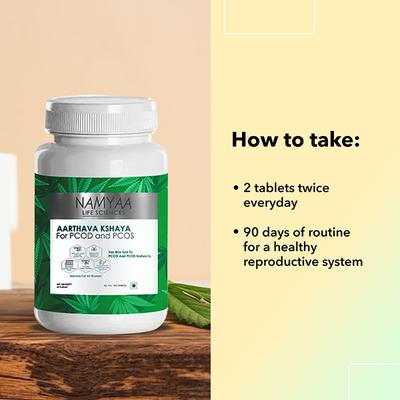 Namyaa Aarthava Kshaya- For PCOD and PCOS- Pack of Tablets 60's - Others