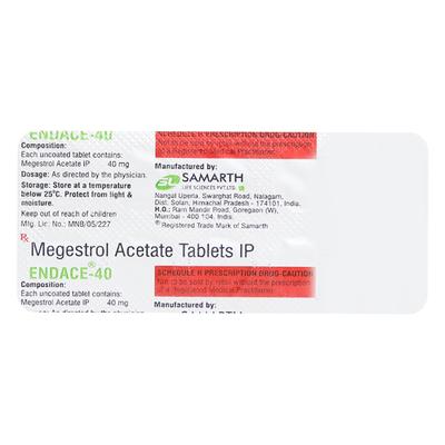 Endace 40mg Tablet 10'S - Cancer Oncology-Hor