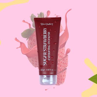 Bio Valley Sugar Strawberry Facewash 100 g - Personal Care(Homeopathy)