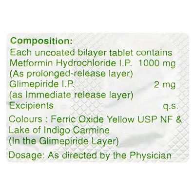 Glimulin 2Mf Forte Tablet 15'S - Diabetes-Ant