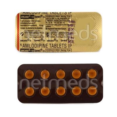 Amcard 10mg Tablet 10'S - Hypertension-Cal