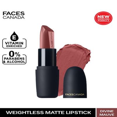 Facescanada Weightless Matte Finish Lipstick Divine Mauve 17 4.5 gm - Lipsticks