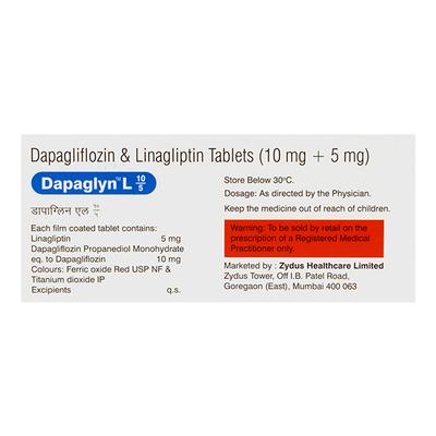 DAPAGLYN L 10/5 Tablet 10's - Diabetes-Ant