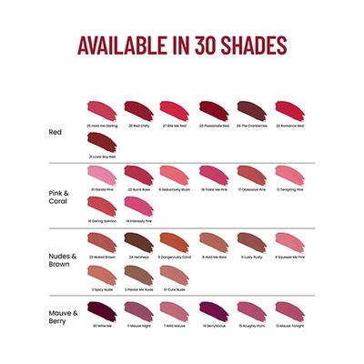Swiss Beauty Hold Me Matte Liquid Lipstick (Passionate Red) 4.5 ml - Liquid Lipsticks