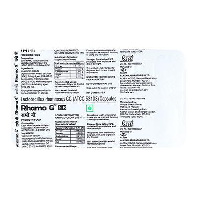RHAMO G 6B Capsule 10's - Diarrhoea-Ant