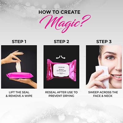 Colorbar On The Go Make Up Remover Wipes - 222gm 5's - Make Up Removers
