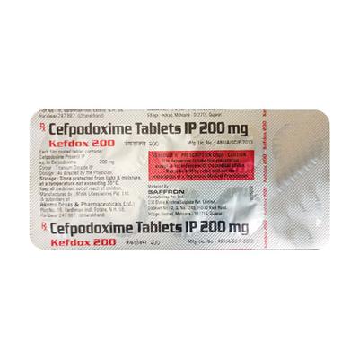 Kefdox 200mg Tablet 10'S - Bacterial Infections-Cep