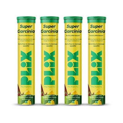 Plix The Plant Fix Garcinia Cambogia For Weight Loss I 15 Effervescent Tablets, For Unisex 4's - Weight Loss
