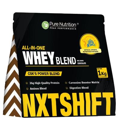 Pure Nutrition NXTSHIFT All-in-One Whey Blend - Belgian Chocolate Flavour 1 kg - Whey Proteins