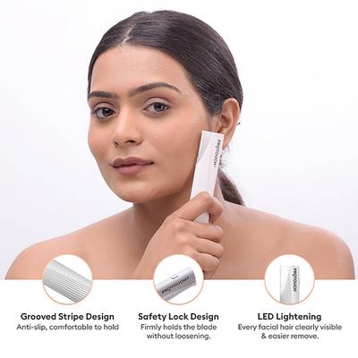 Protouch Dermaplaning Device Electric , 2 in 1 Eyebrow & Face Hair Remover with Gentle Exfoliation 1's - Others