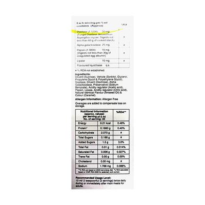 AL5ZYME GLUTEN FREE SAUNF FLAVOUR Liquid 100ml - Digestion-Dig