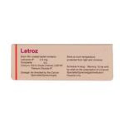 Letroz 2.5mg Tablet 5'S - Hormonal Therapy-Tro