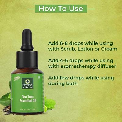 Organic Harvest Tea Tree Essential Oil 30 ml - Essential Oils