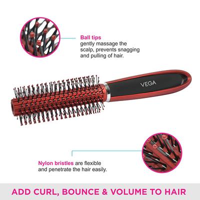 Vega Round Brush (E9 - RB) 98 gm - Hair Brushes