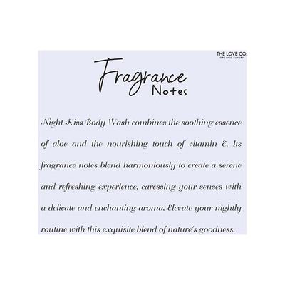 The Love Co. Night Kiss Luxurious Body Wash for a Relaxing Bath Experience For Women Men 295 ml - Shower Gels & Body Wash