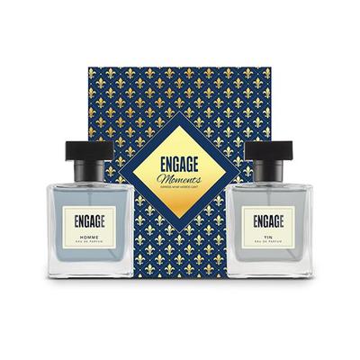 Engage EDP Yin + Homme 100ml each Giftbox 2's - Men Perfumes (Edt/Edp)