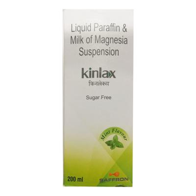 Kinlax Sugar Free Mint Flavour Suspension 200ml - Constipation-Lax
