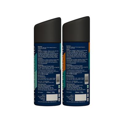 Peter England Deodorant Aqua & Classic Musk 150ml each 2's - Men Deodorants/Roll-Ons