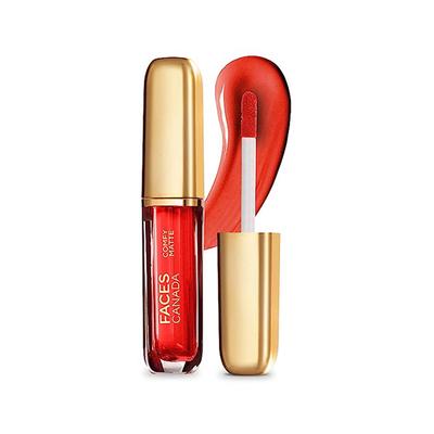 Faces Canada Comfy Matte Lip Color - No Big Deal 12, 10Hr Long Stay with Comfort Almond Oil 3 ml - Lipsticks