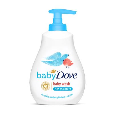 Baby Dove Rich Moisture Hair Hypoallergenic Baby Wash 200ml - Baby Body Wash