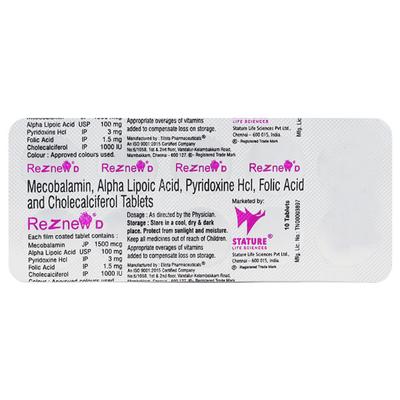 REZNEW D Tablet 10's - Supplements-Vam