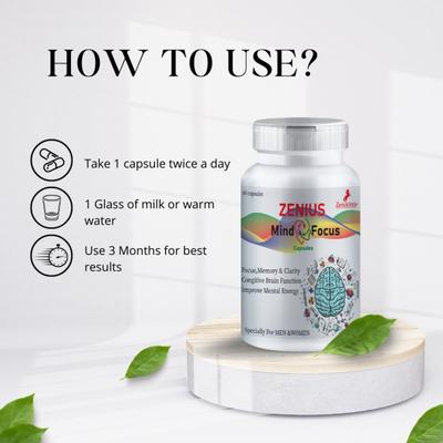 Zenius Mind Focus Capsule 60's - Mental Health