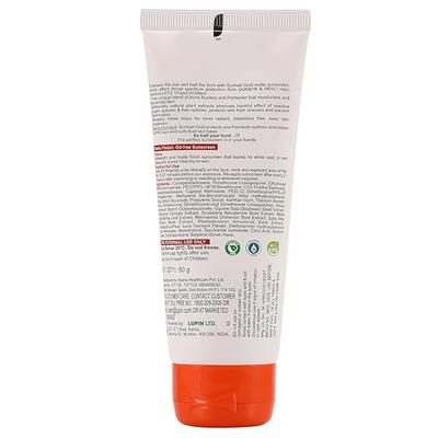 SUNHALT GOLD MATTE SPF 90+ PA+++ UVA/UVB/IR/BROAD SPECTRUM Sunscreen 50g - Sun Protectors-Emo