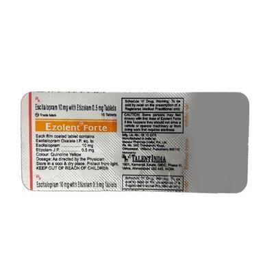 Ezolent Forte Tablet 10'S - Anxiety-Anx