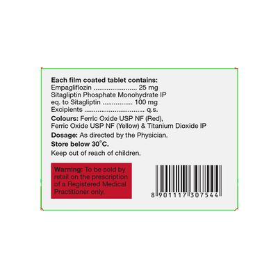 EMPACIP S 25/100 Tablet 10's - Diabetes-Ant