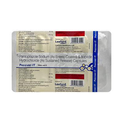 PEZOVER IT Capsule 10's - Ulcer/Reflux/Flatulence-Aaa