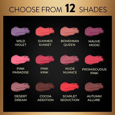 Manish Malhotra Beauty MyGlamm Powder Matte Lipstick Mauve Mood 4 gm - Lipsticks
