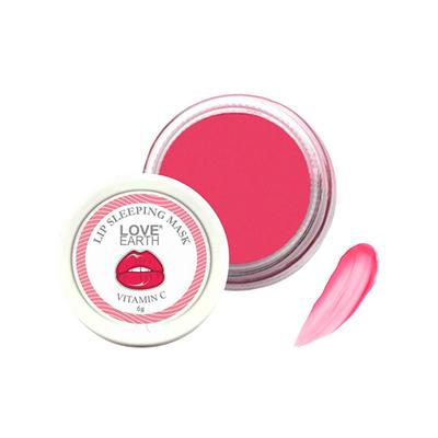 Love Earth Lip Sleeping Mask with Vitamin C & Essential Oils for Soft, Long-Losting, Moisturised & Supple Lips 8 gm - Lip Mask