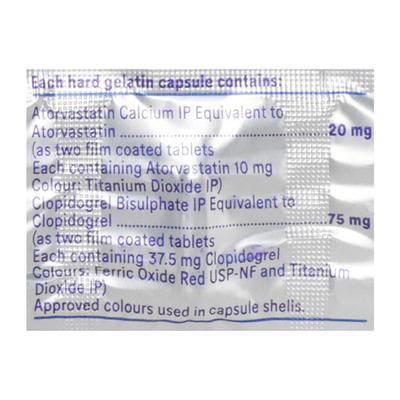 Atocor CV 20mg Capsule 10'S - High Cholesterol-Dys