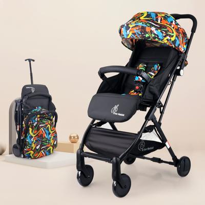 R for Rabbit Pocket Stroller Lite Stroller - Black & Muliti colour 1's - Baby Safety