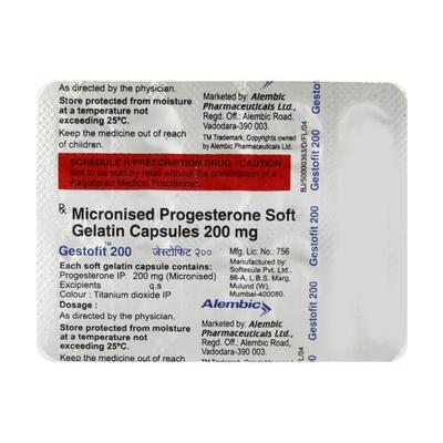 Gestofit 200mg Capsule 10'S - Hormonal Therapy-Oes