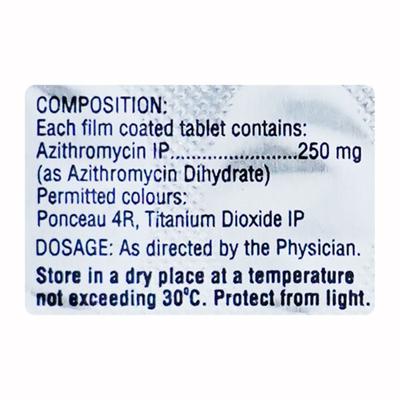 Zathrin 250mg Tablet 10'S - Bacterial Infections-Mac