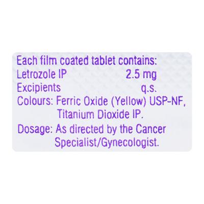 Letoval 2.5mg Tablet 5'S - Cancer Oncology-Hor
