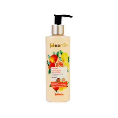 Fabessentials Vitamin C Citrus Fruits Body Lotion With Orange Oil, Lemon, Amla & Almond Oil 250 ml - Skin-Treatment