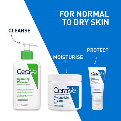CeraVe PM Facial Moisturising Lotion - Normal to Dry Skin 52 ml - Face Wash & Cleansers