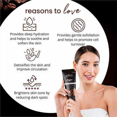 Globus Naturals Coffee Face Scrub Enriched with Aloe Vera & Kokam, 100gm each 2's - Scrubs & Exfoliants