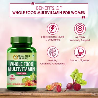 Himalayan Organics Whole Food Multivitamin Vegetarian Capsule - Women 60's - Multi-Vitamins