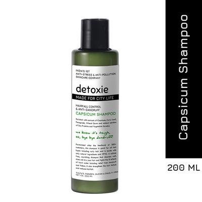 Detoxie Anti-Dandruff and Flake Relief Capsicum Shampoo 200 ml - Shampoos